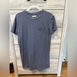 Blue Madewell t shirt dress - size small